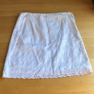 JCrew Eyelet Lace Skirt